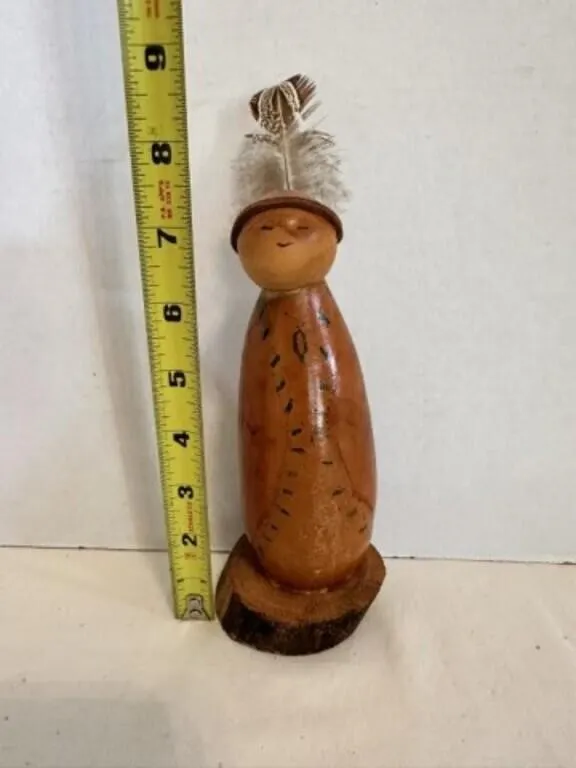 Native American Blackjack Gourd doll 1997 signed