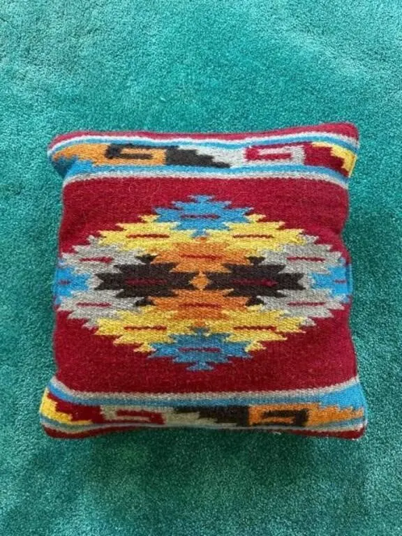 SW Style Woven Wool Pillow 17" square