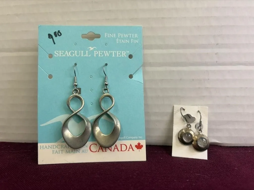Seagull Pewter Earrings