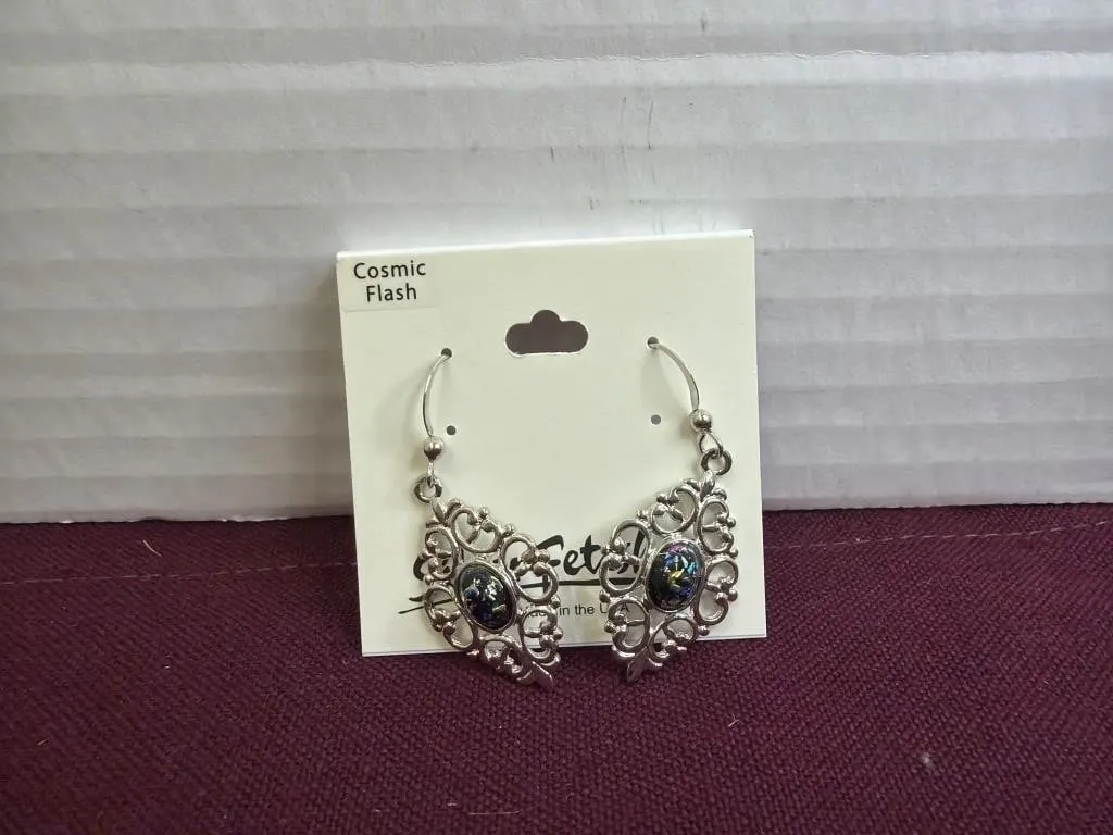 Silver Fetish Cosmic Flash Earrings