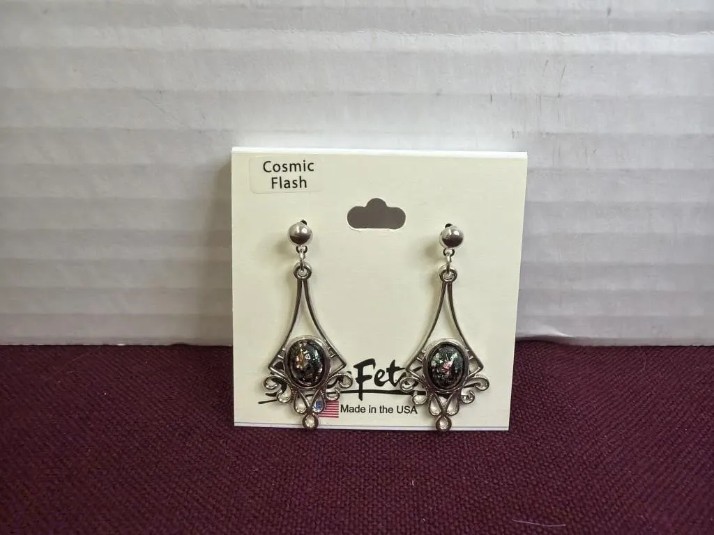 Silver Fetish Cosmic Flash Earrings