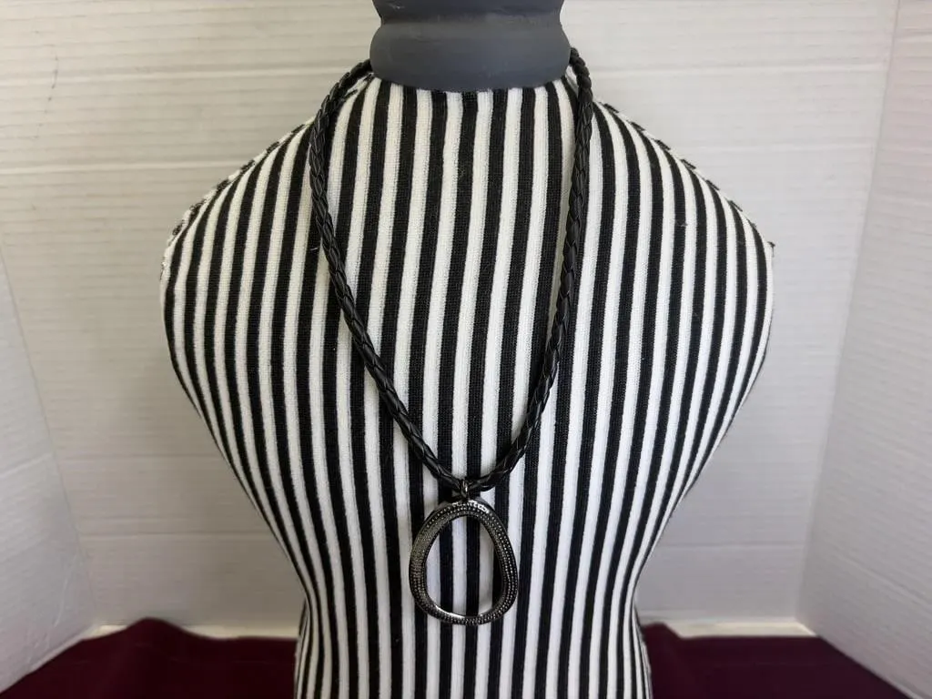 Ethel & Myrtle Black And Silver Necklace