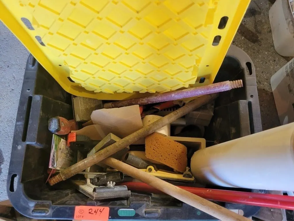 Drywall Sanding Supplies Including a Vacumm