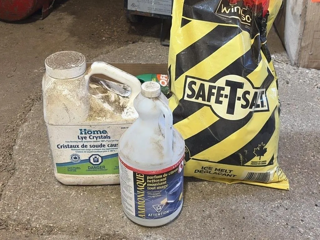 Lye Crystals, Safe-T-Salt, Off & Ammonia
