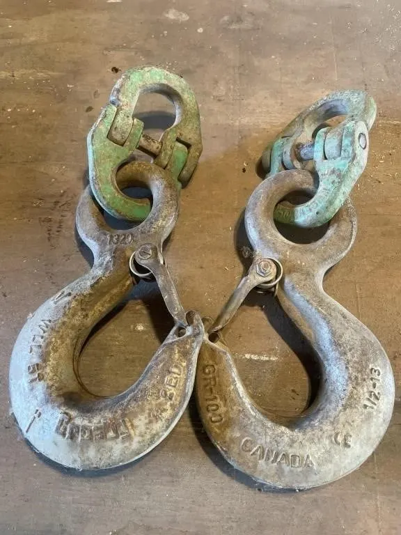 Pair of heavy-duty Grade 100 alloy steel slip