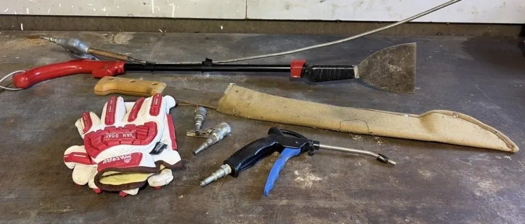 Gloves, Machete, Air Hose Tips and more