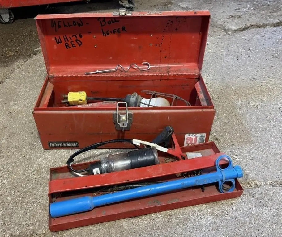 Metal Tool Box w/ Tools