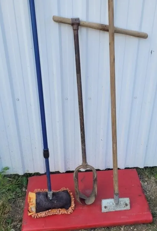 6" Posthole Digger, Floor Scrubber &