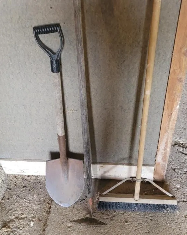 Broom, Spade, Diamond Hoe