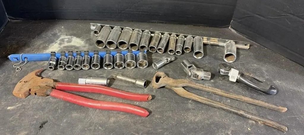 Sockets, Socket Wrench and Fencing Pliers