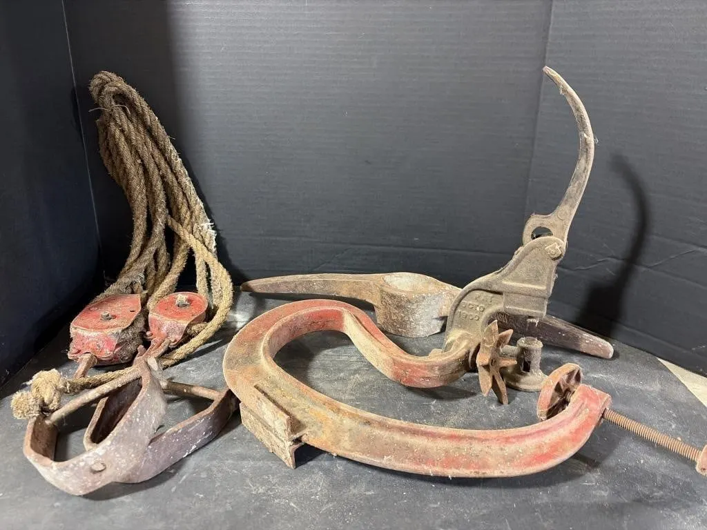 Vintage Clamps, Pulley & more