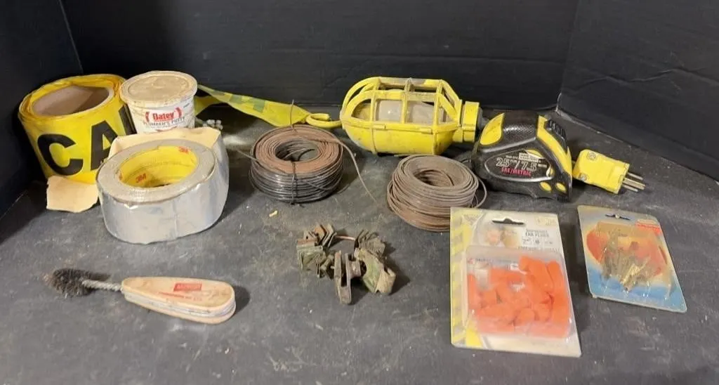 Shop Light, Wire, Ear Plugs, Alligator Tips, &