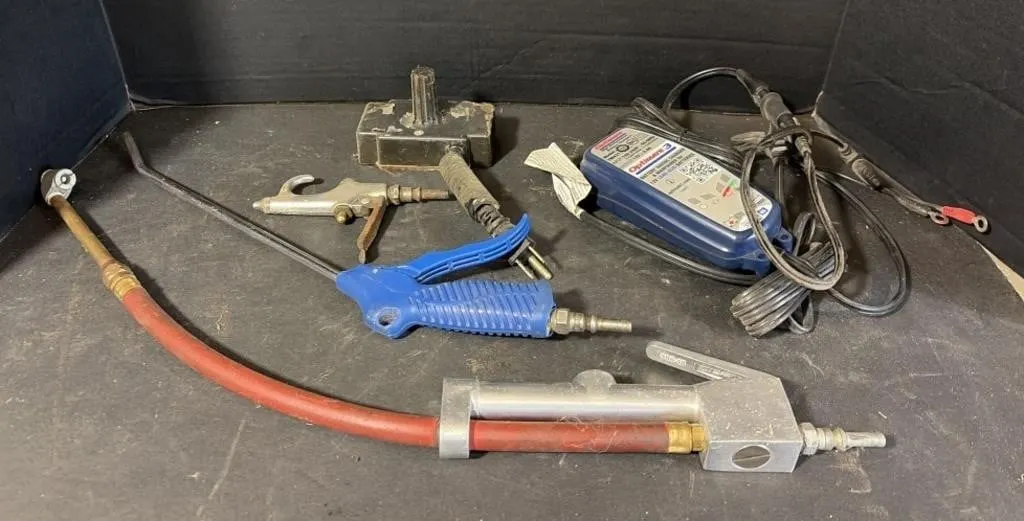 Air Hose Attachments, Battery Saving Charger &