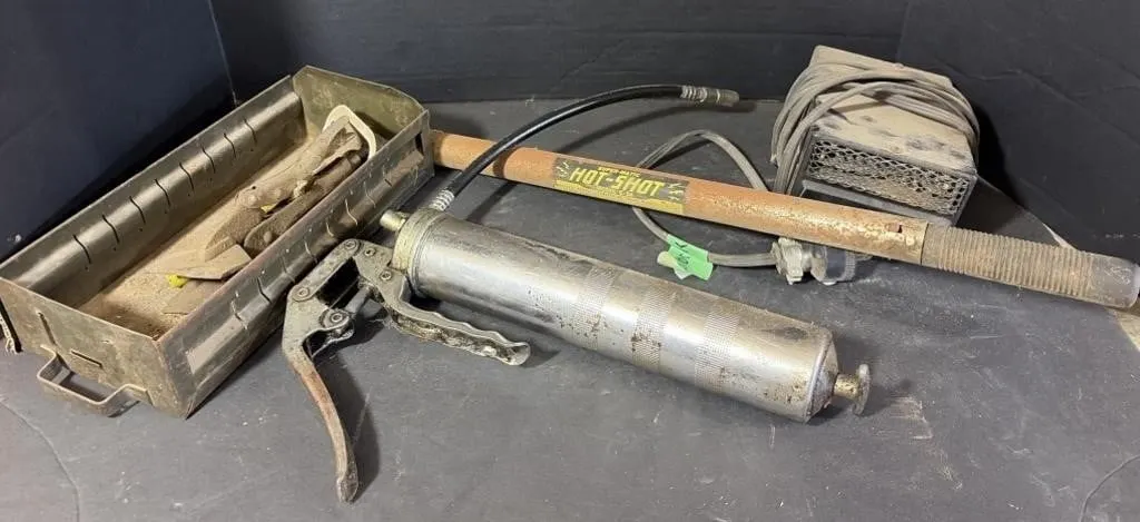 Foot Heater, Grease Gun & more