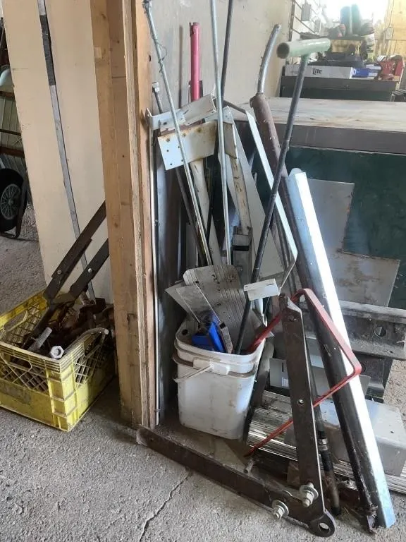 Scrap metal pile.