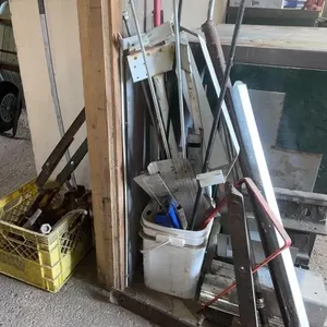 Scrap metal pile.