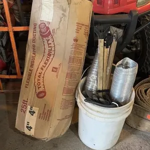 4" Flexible Insulated Ducting, Gloves and more