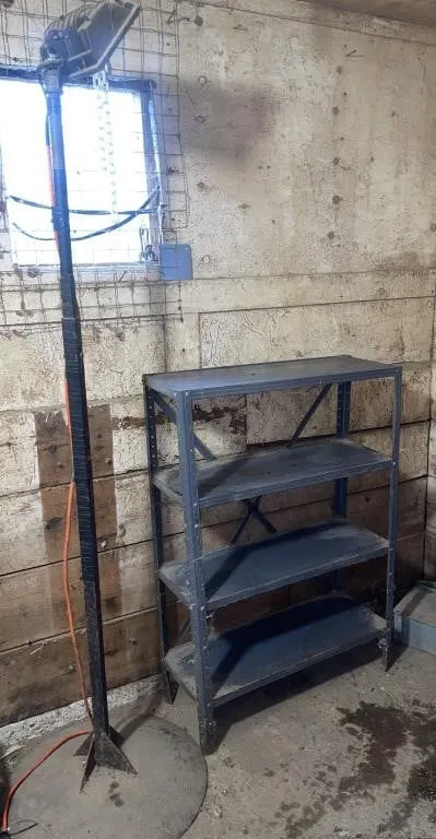 Light duty shelf, approx. 30� x 43� tall, and a