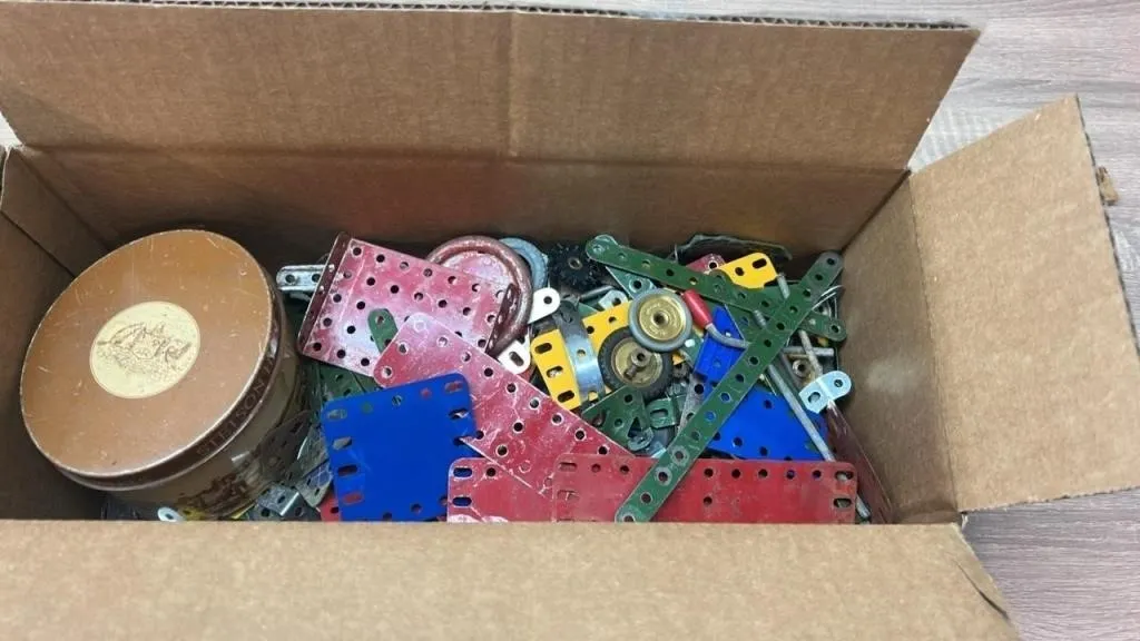 Box of Vintage Meccano