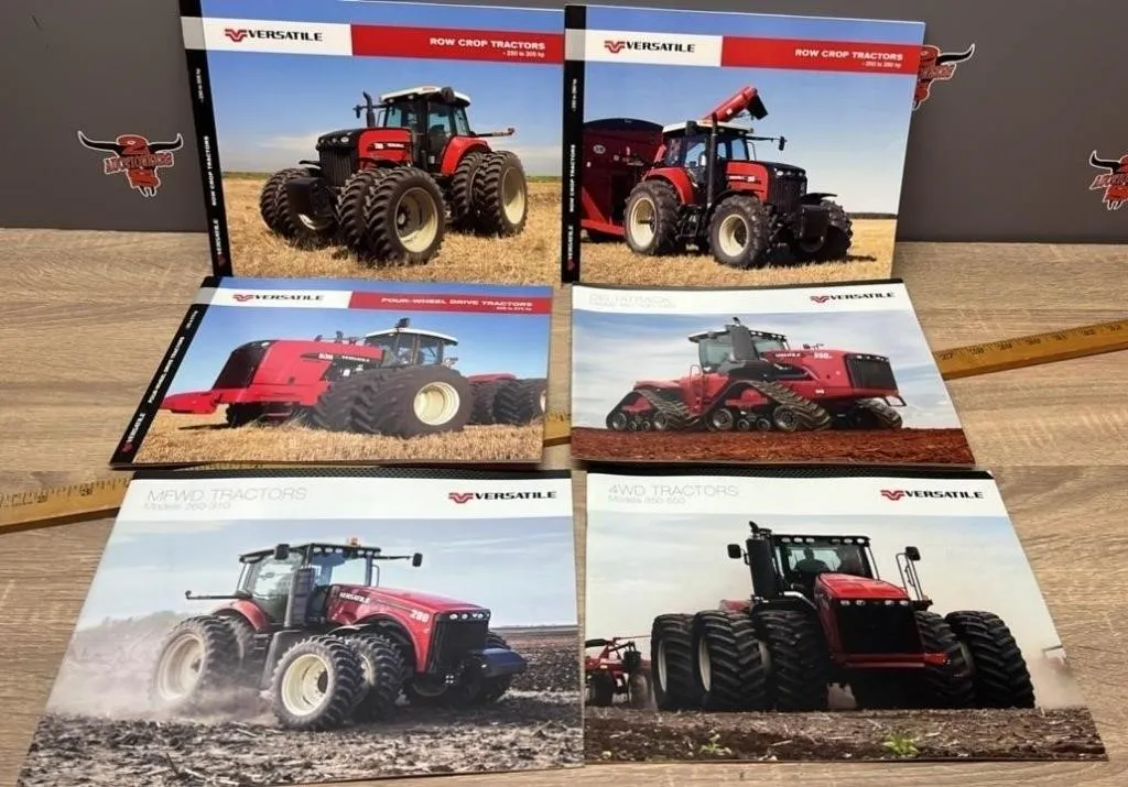 6 Versatile Tractor Brochures.
