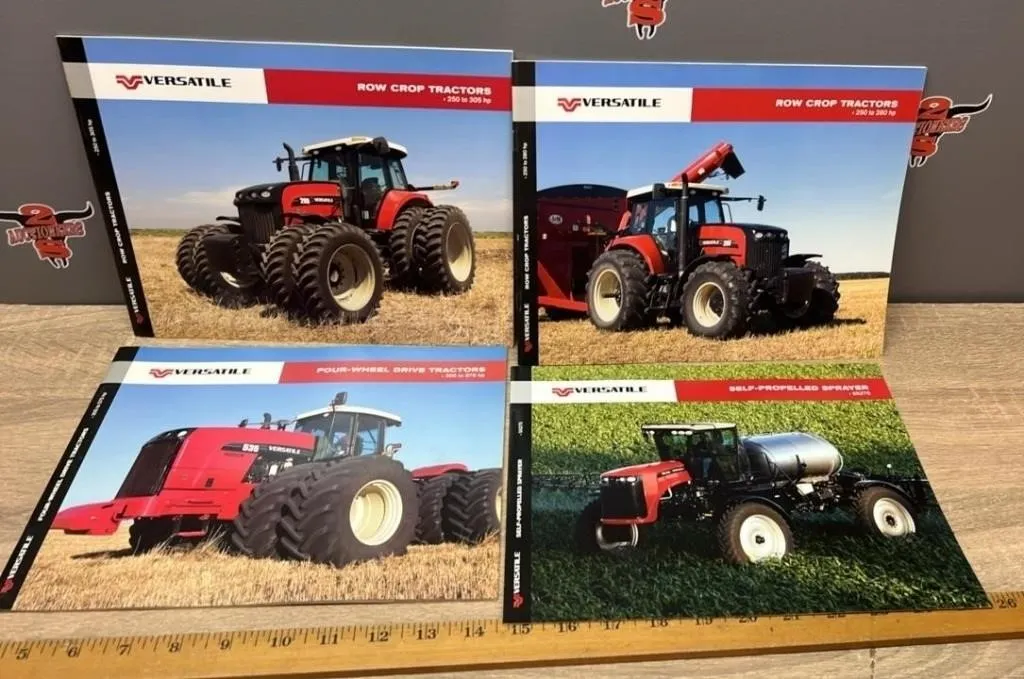 4 Versatile Equipment Brochures.