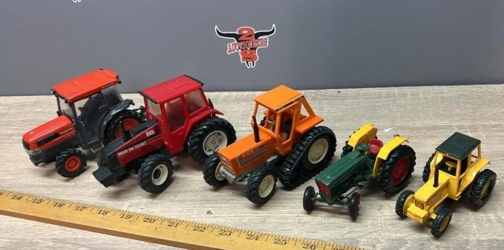 Five 1:32 Tractors.