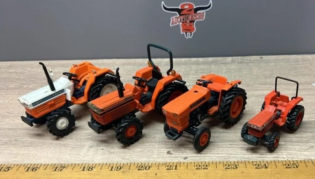Yonezawa Toys 1:43 and 1:64 Kubota Tractors