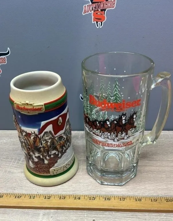 2 Budweiser Mugs.