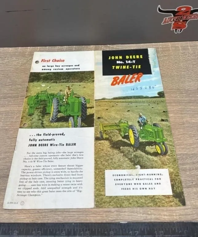 John Deere 14-T Twine-Tie Baler 15 Page Brochure.