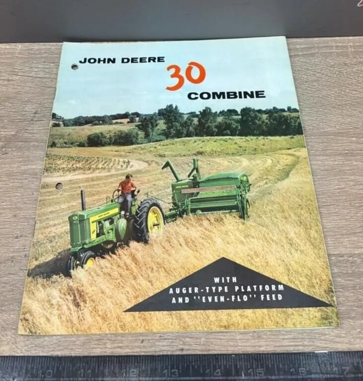 John Deere 30 Combine 29 Page Brochure.