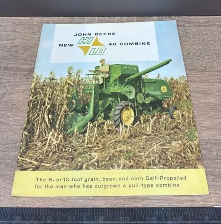 John Deere New HI/LO 40 Combine 19 Page Brochure.