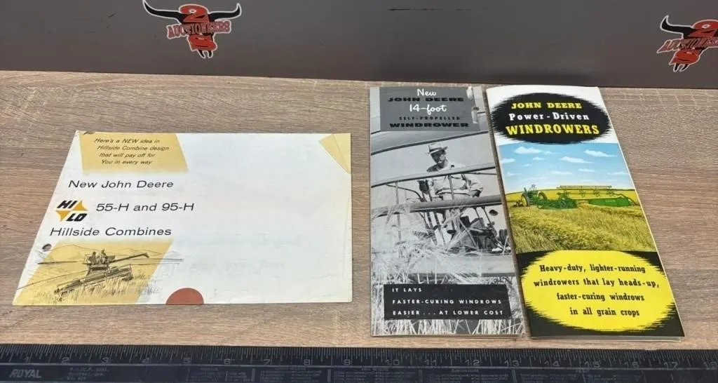 3 Asst. John Deere Brochures.