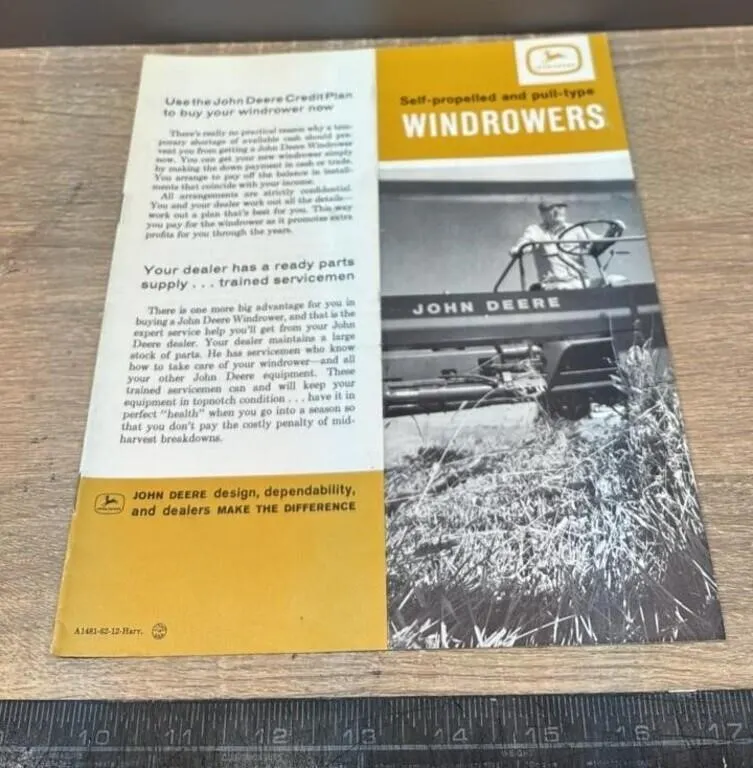 John Deere Self Propelled & Pull-Type Windrowers