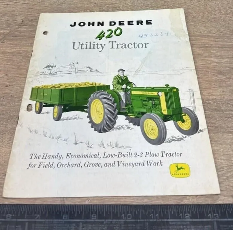 John Deere 420 Utility Tractor 19 Page Brochure.