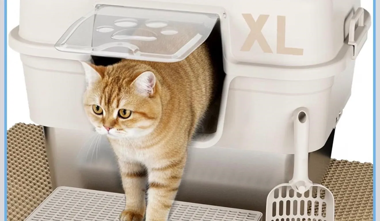 NEW $90 Stainless Steel Litter Box with Lid