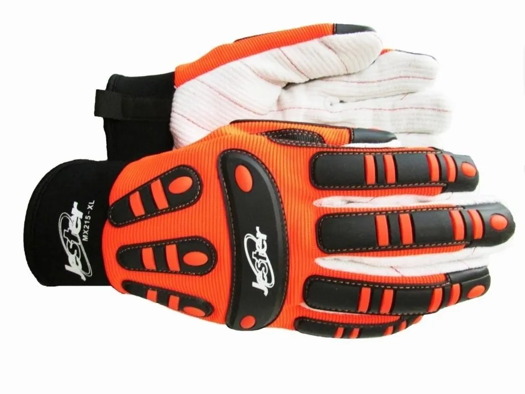 (1pr) XL Jester MX 215 Cotton Palm Impact Gloves