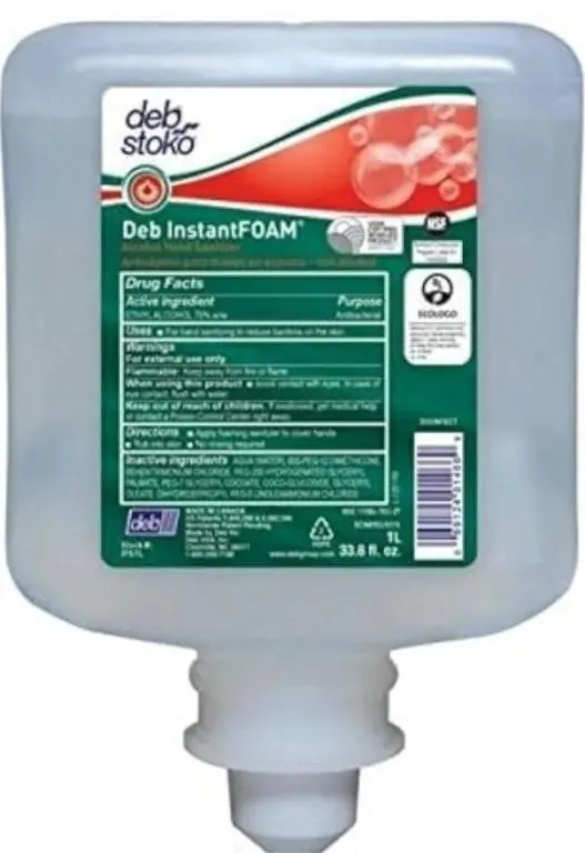 1 liter refill cartridges of Deb InstantFOAM