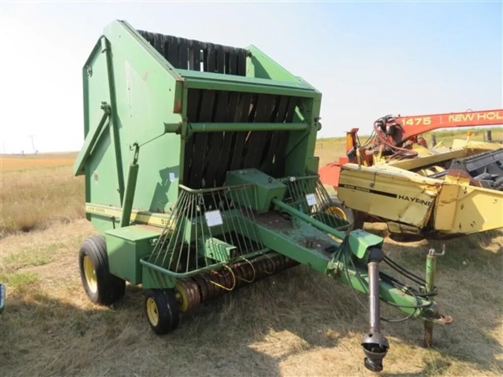 JD 510 Round Baler, 540 pto, single tie
