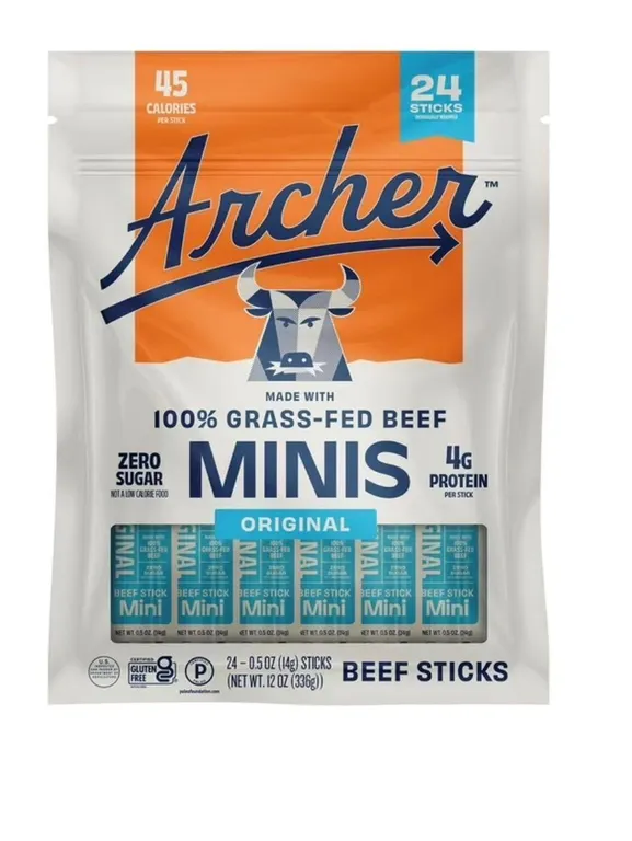 Country Archer Grass-Fed Beef Sticks 24ct 24oz