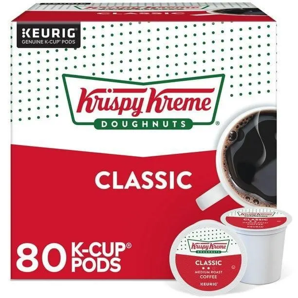 Krispy Kreme Classic Medium Roast Coffee K-Cups...