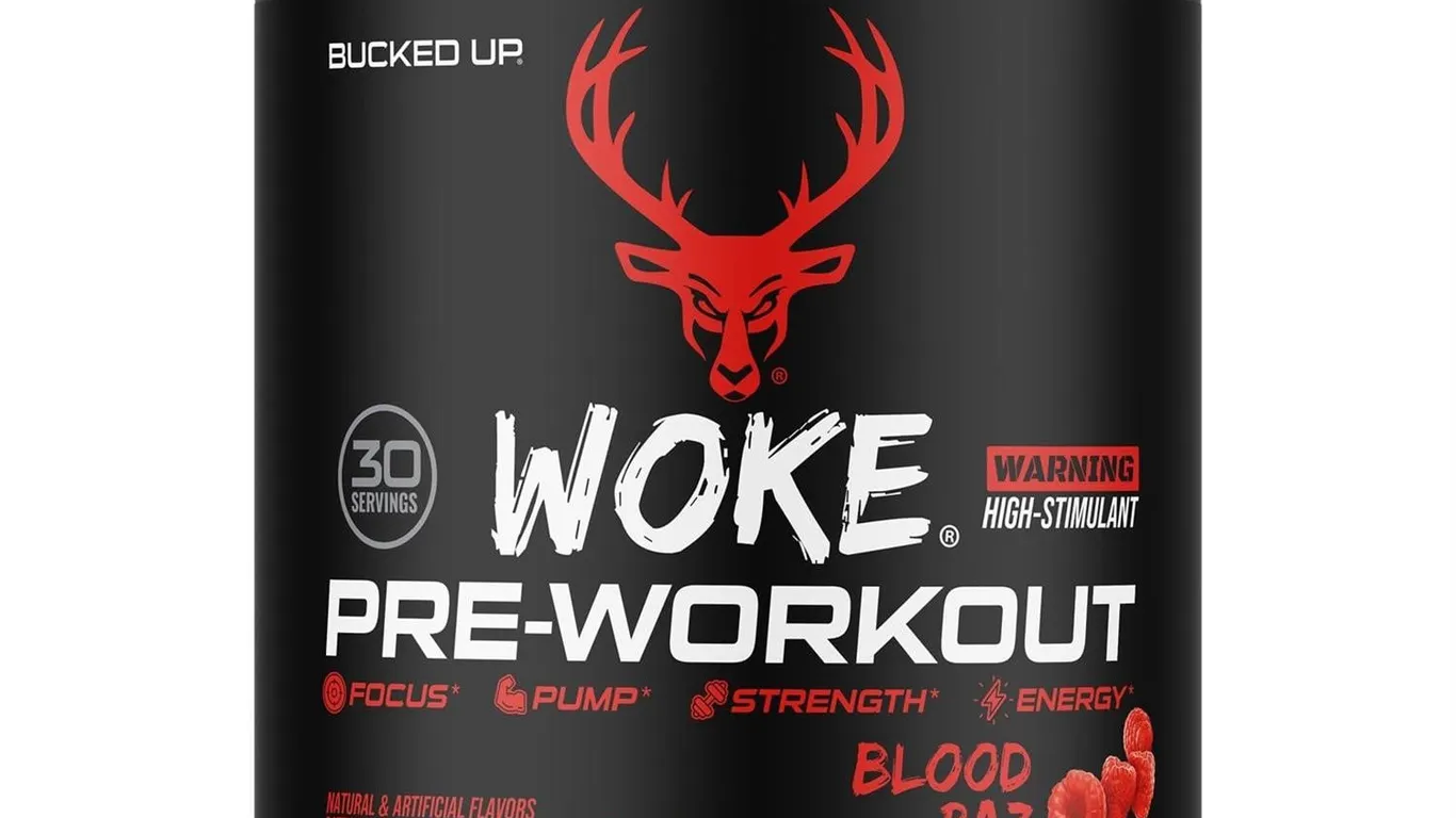 Bucked Up Woke High Stim Pre Workout Blood Raz