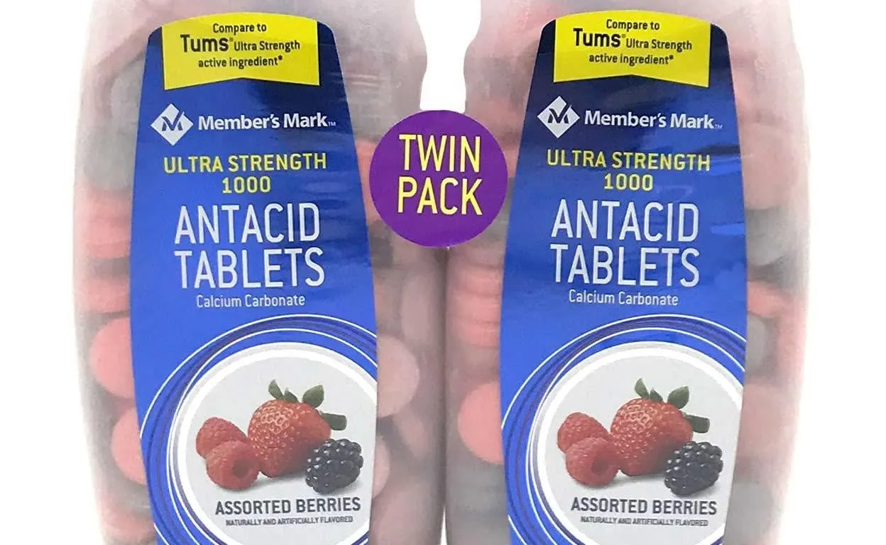 Gusupy Ultra-Strength Antacid Berry 1060 Tablets