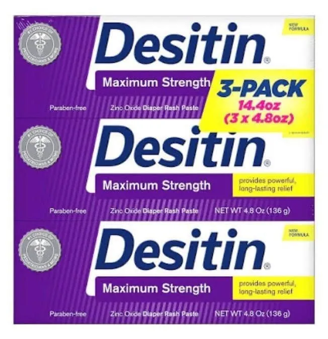 Desitin Maximum Strength Diaper Rash Paste 4.8oz