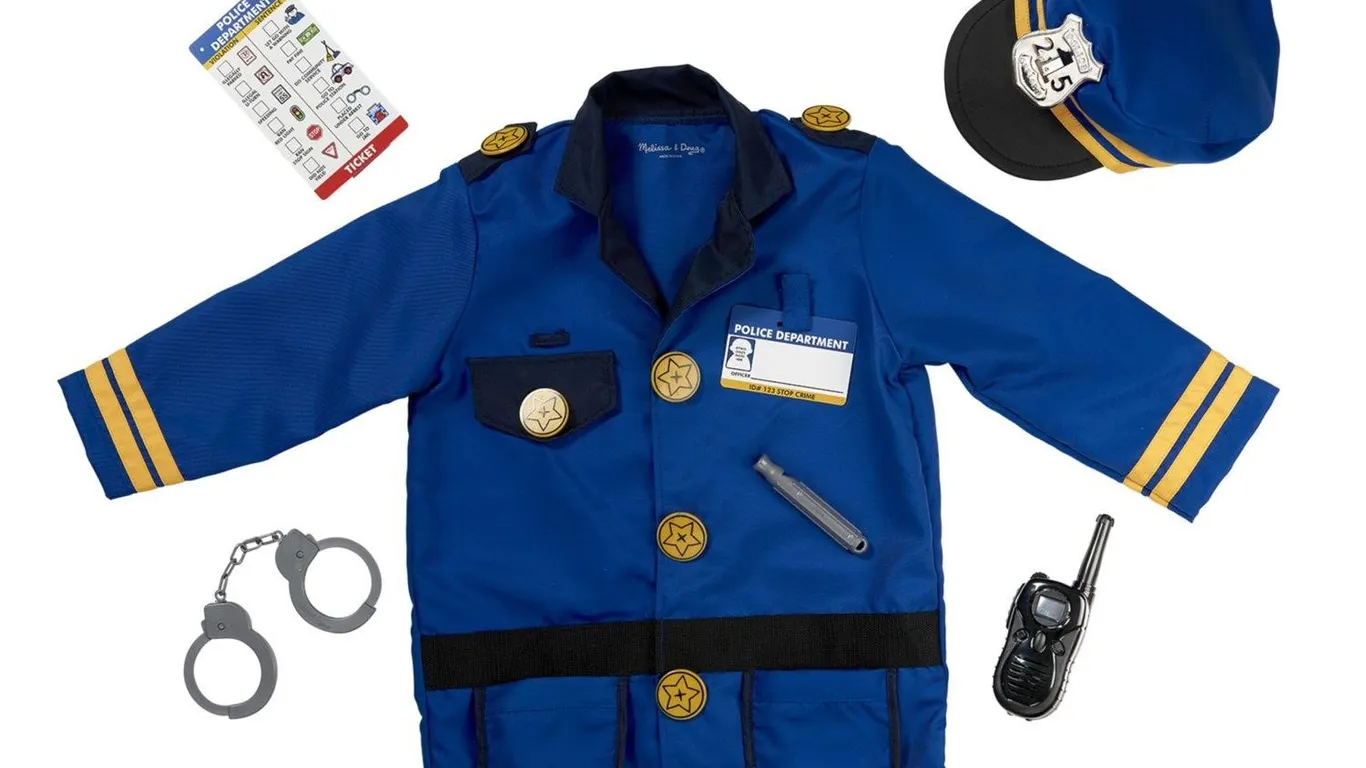 Melissa Doug Police Officer Costume 3-6 Years