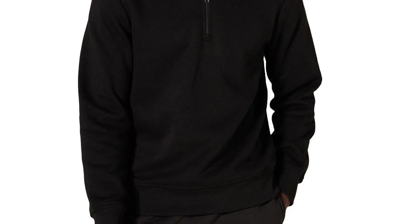 Amazon Essentials Mens Quarter-Zip Fleece Large