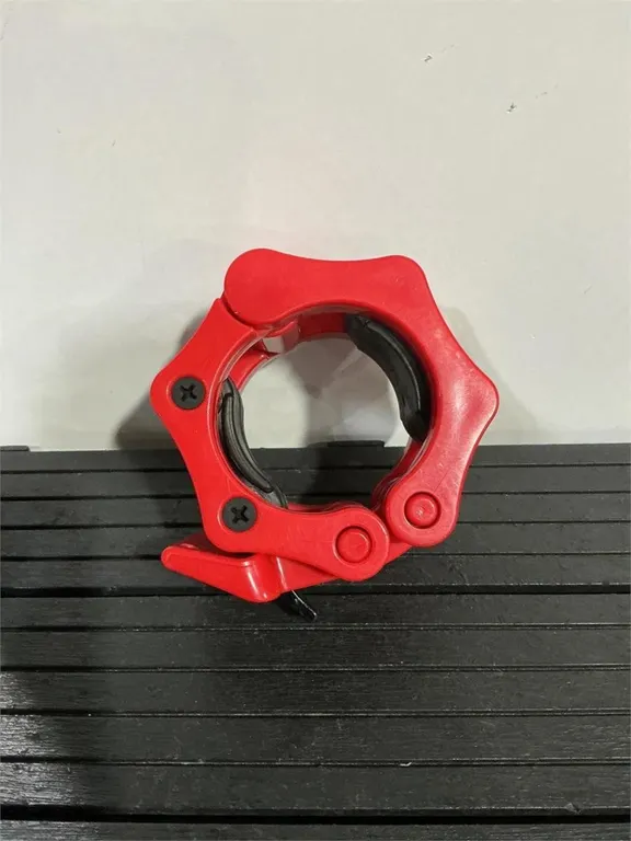 Olympic Barbell Collar Quick Release Red Clamp