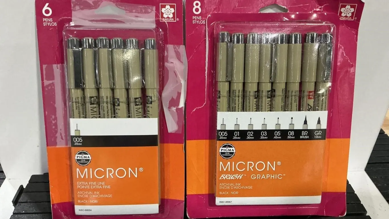 Sakura Pigma Micron Bundle 6-Pack and 8-Pack Set