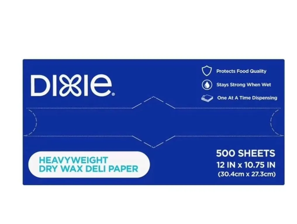 Dixie Dry Wax Deli Paper 12 x 10.75 Inches