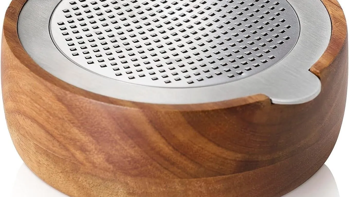 AdHoc Cut n Serve 5 Acacia Wood Fine Grater