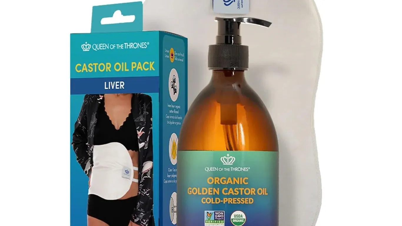 Queen Of The Thrones Liver Castor Oil Pack Gold...